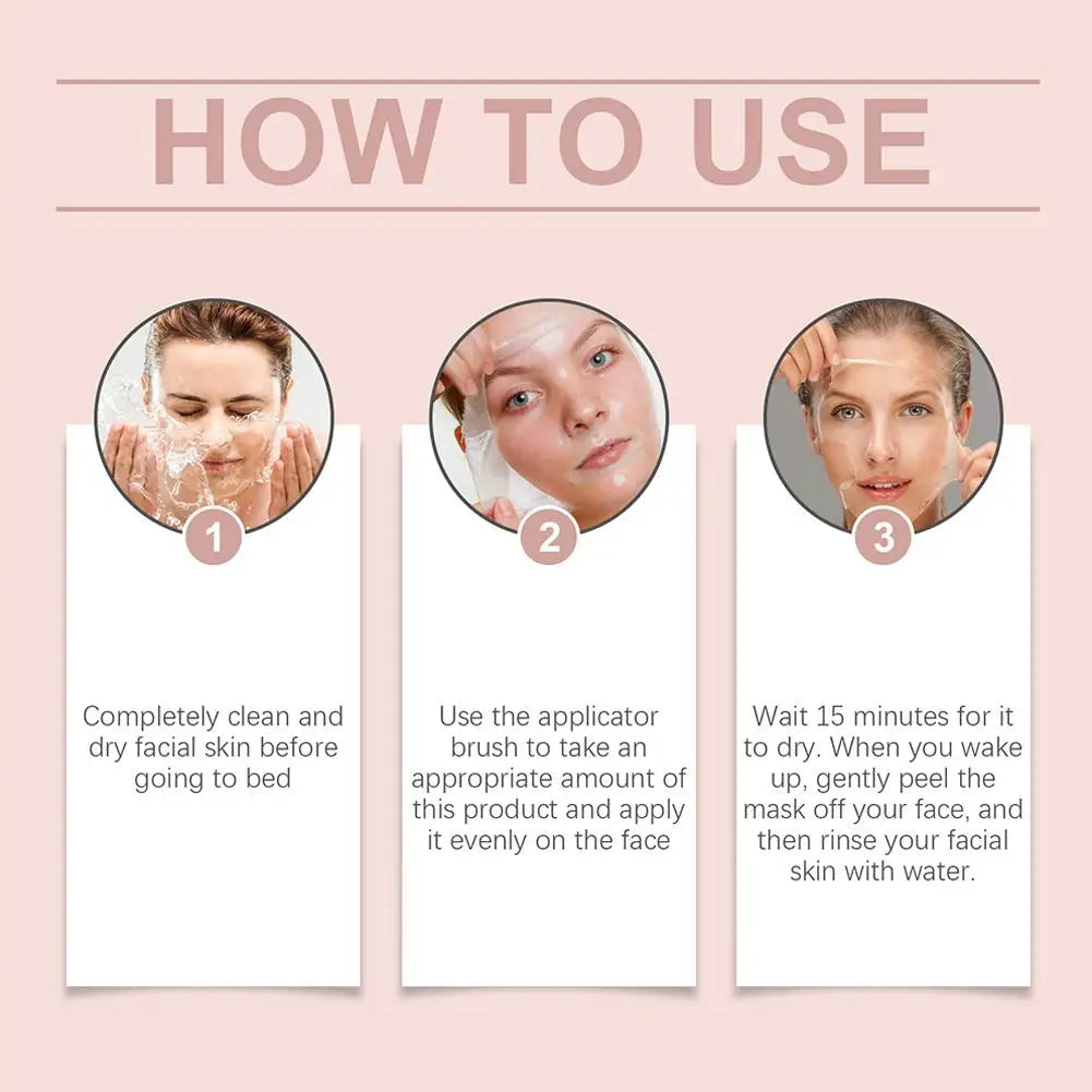Collagen Tear-Off Mask Light Collagen Mask Hydrates Moisturizes Anti-wrinkle brightens Skin Peel Mask Skin Care Beauty Health