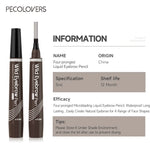 4 Points Eyebrow Pen Long Lasting Liquid Eyebrow Tattoo Pen Cosmetic Waterproof Microblading Eyebrow Pencil