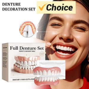 Advanced Customized Full Denture Set, Silicone Reline Denture Set, Soft and Comfortable, Denture Silicone Reline Kit for Men & W