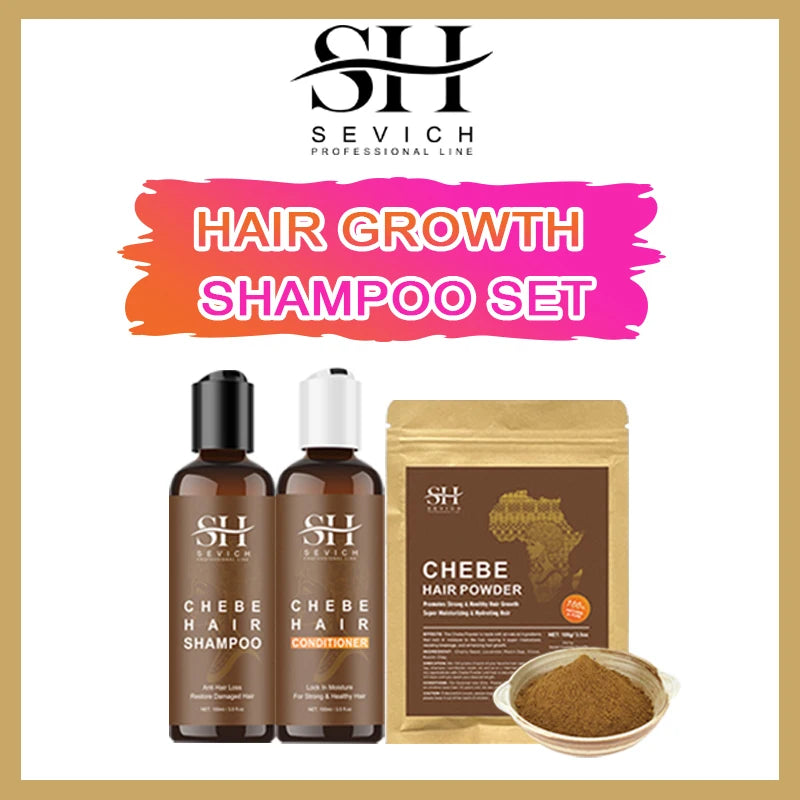 100% Chebe Set Fast Hair Growth Set Chebe Oil Traction Alopecia Anti Break Loss Chebe Powder Africa Chad Hair Loss Treatmen