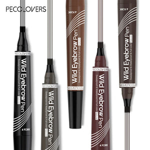 4 Points Eyebrow Pen Long Lasting Liquid Eyebrow Tattoo Pen Cosmetic Waterproof Microblading Eyebrow Pencil