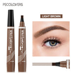4 Points Eyebrow Pen Long Lasting Liquid Eyebrow Tattoo Pen Cosmetic Waterproof Microblading Eyebrow Pencil