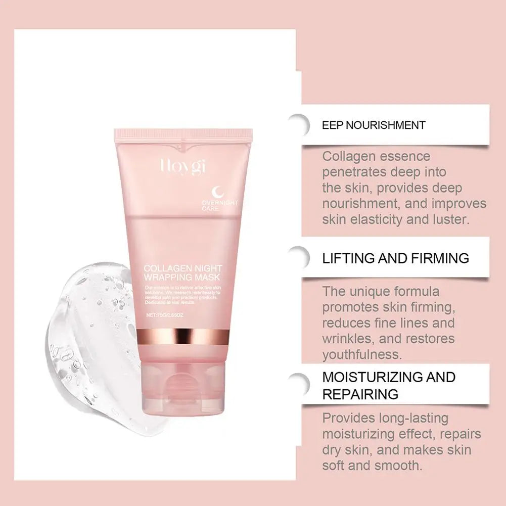 Collagen Tear-Off Mask Light Collagen Mask Hydrates Moisturizes Anti-wrinkle brightens Skin Peel Mask Skin Care Beauty Health