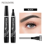 4 Points Eyebrow Pen Long Lasting Liquid Eyebrow Tattoo Pen Cosmetic Waterproof Microblading Eyebrow Pencil